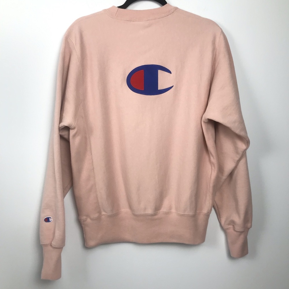 Champion Pink Sweatshirt with Logo